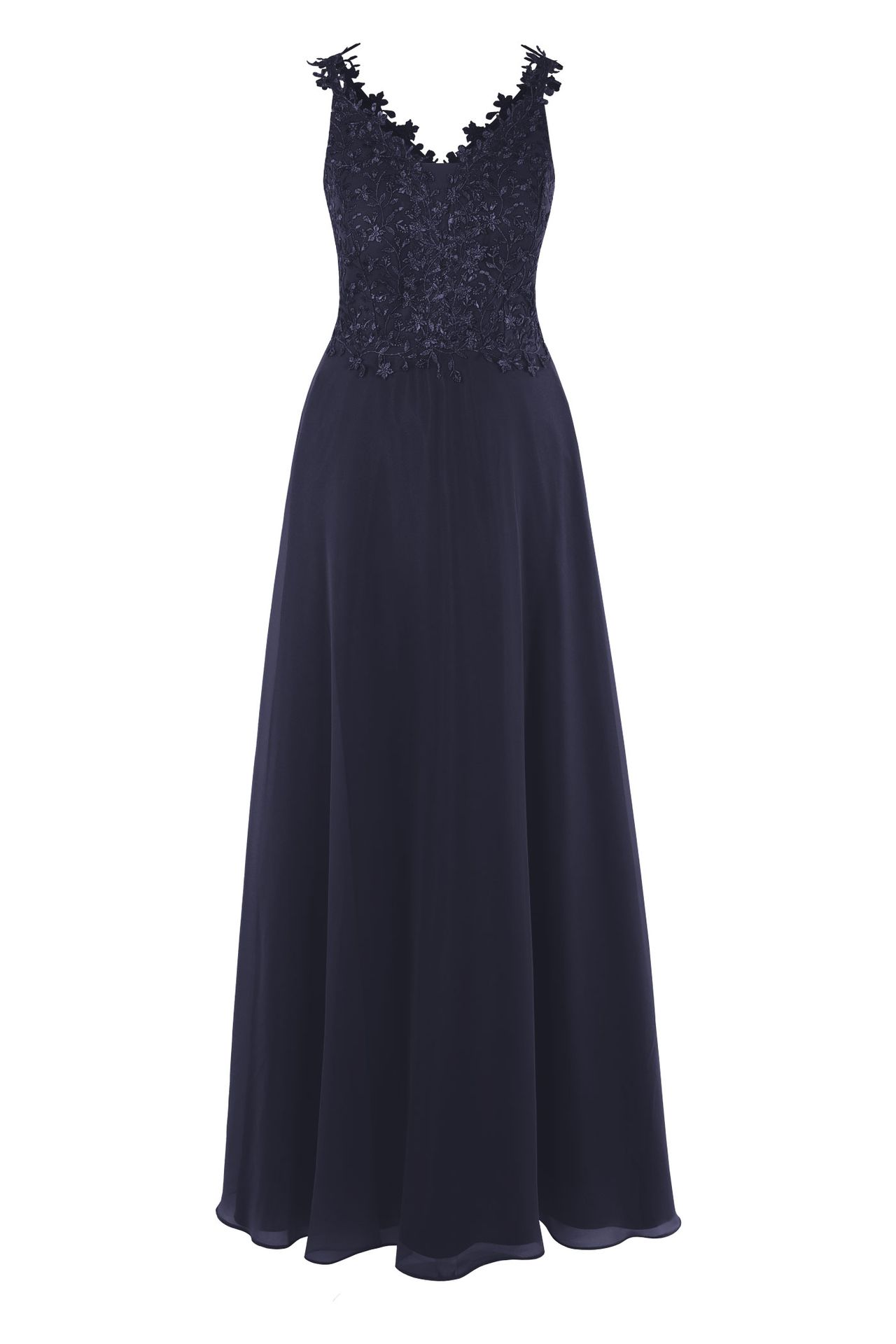 Chiffon-Kleid, lang