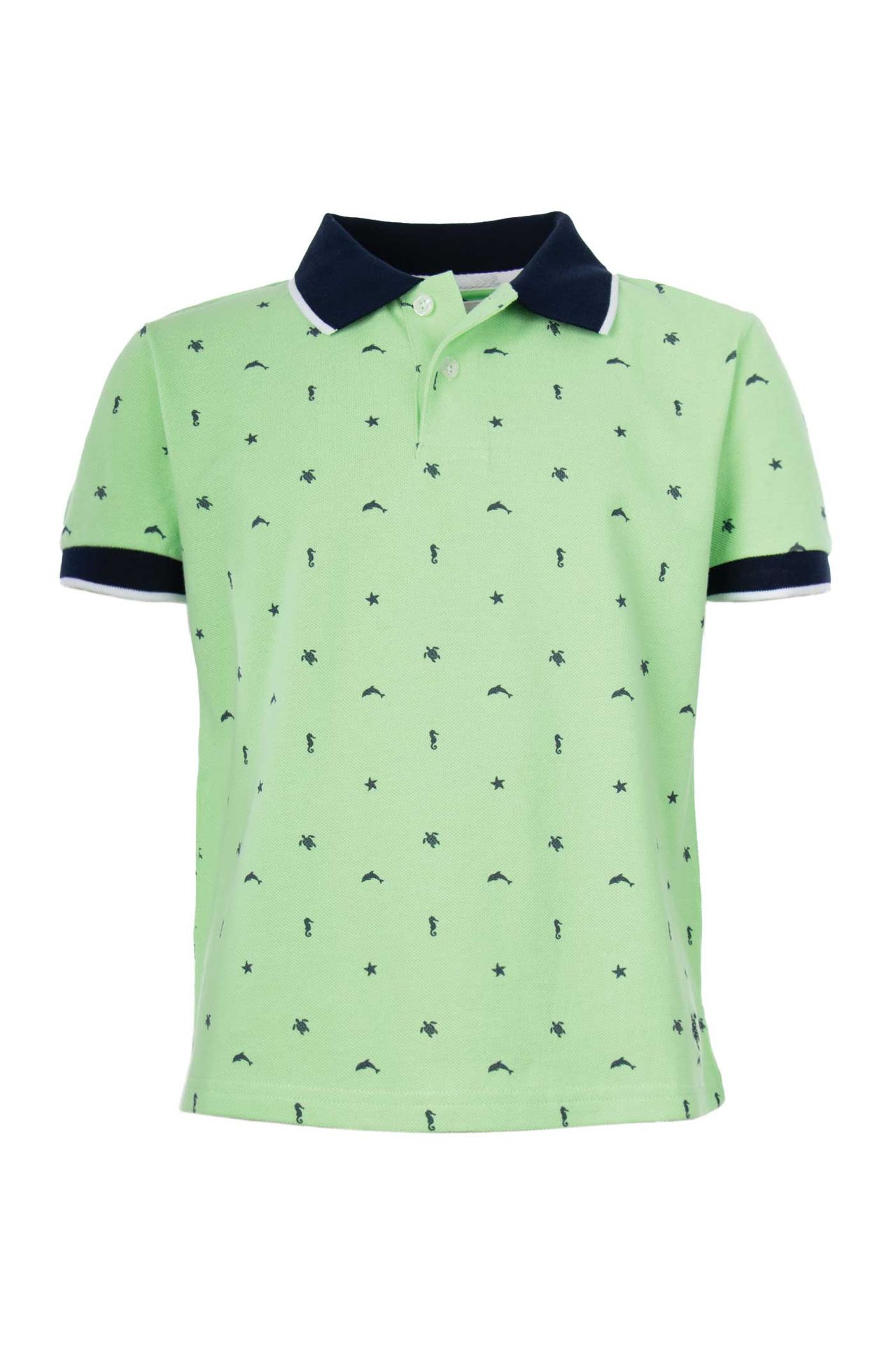 Boys-Pique-Poloshirt AOP