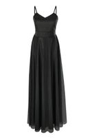 Girls-Glitzerkleid, lang