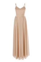 Girls-Glitzerkleid, lang