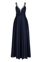 Girls-Glitzerkleid, lang