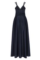 Girls-Glitzerkleid, lang