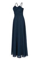 Chiffon-Kleid, lang, mit Stola