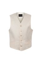 Jacquard-Weste m. Krawatte