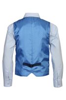 Boys-Karo-Weste Slim-Fit