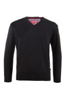 Feinstrick-Pullover mit V-Neck