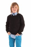 Feinstrick-Pullover mit V-Neck