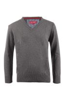 Feinstrick-Pullover mit V-Neck