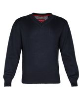 Feinstrick-Pullover mit V-Neck